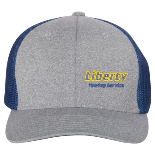 Melange Trucker Cap With Mesh Back Thumbnail